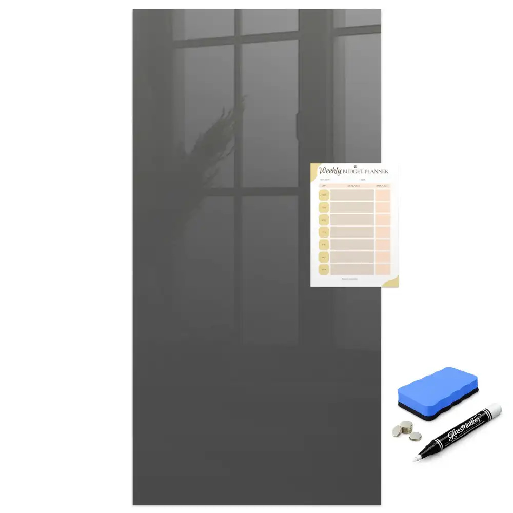 Tableau effaçable magnétique gris