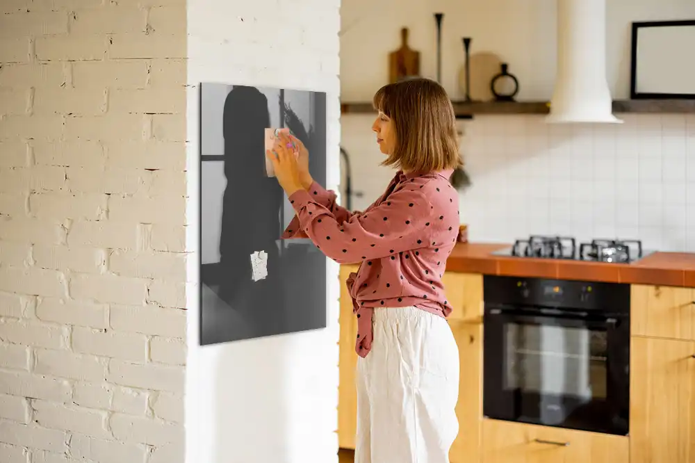 Tableau effaçable magnétique gris
