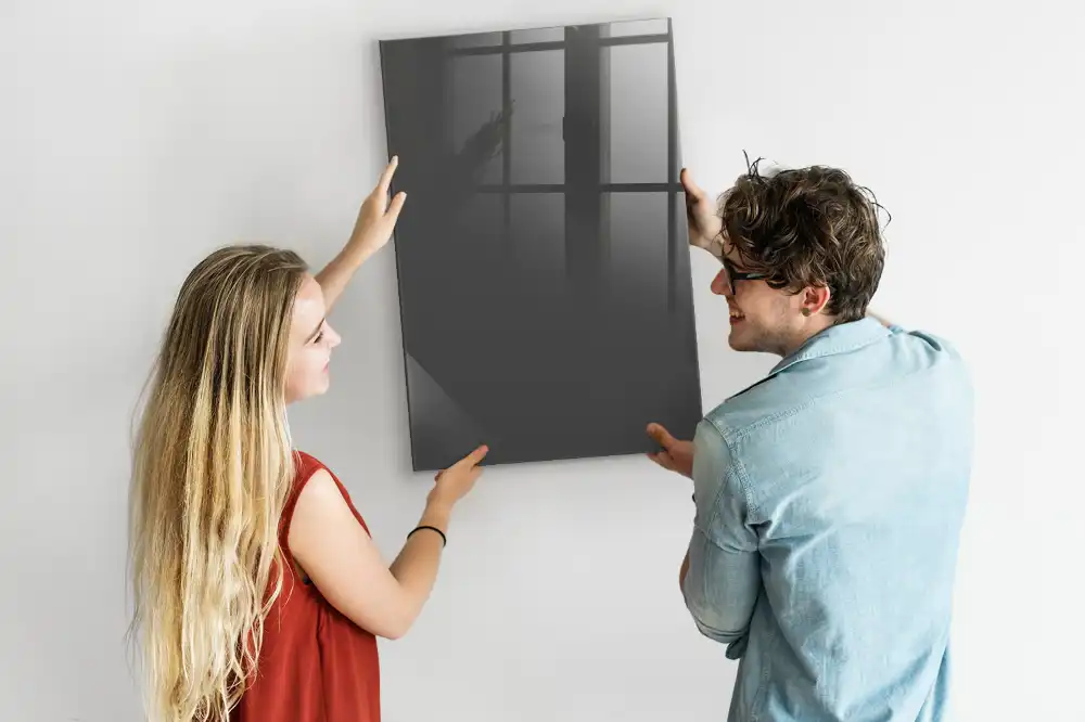 Tableau effaçable magnétique gris