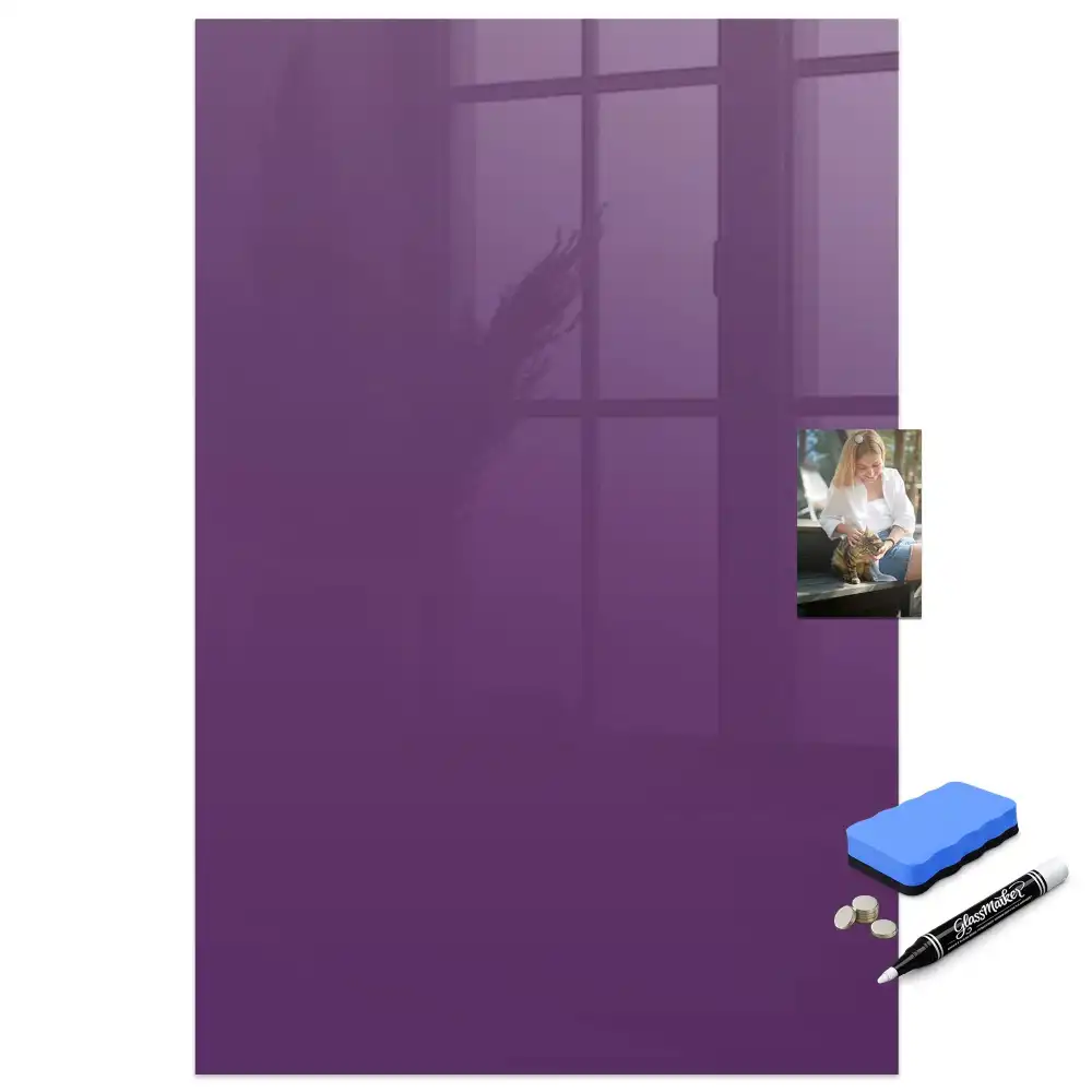Tableau magnétique effaçable violet
