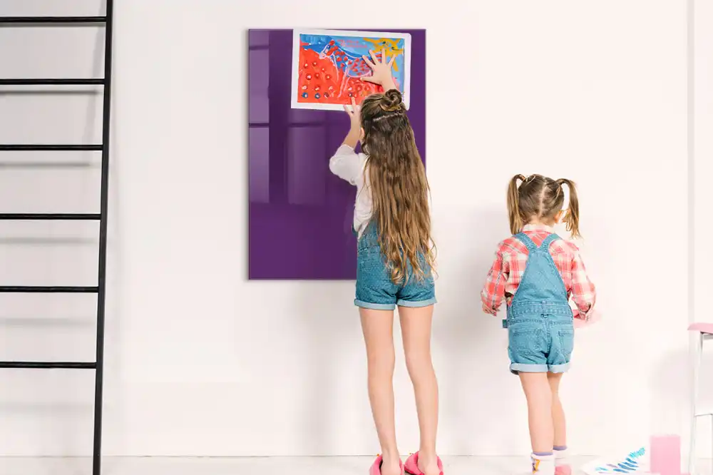 Tableau magnétique effaçable violet