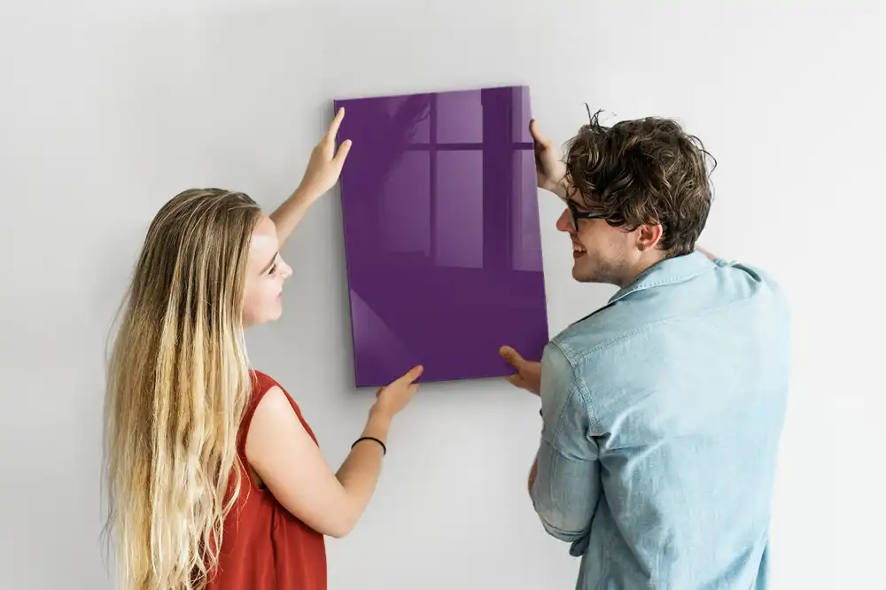 Tableau magnétique effaçable violet