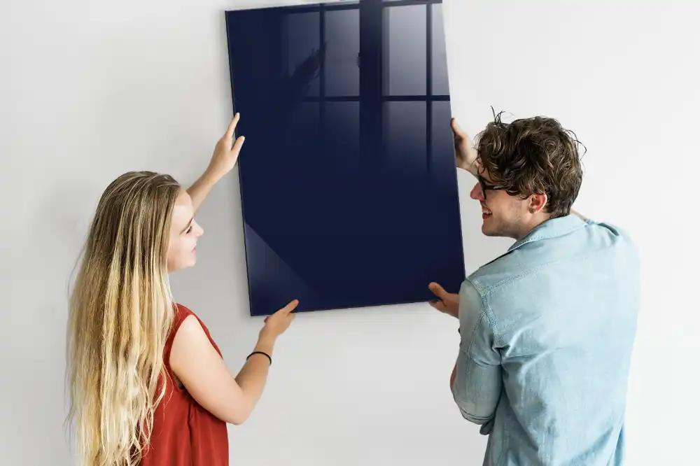 Tableau effaçable magnétique bleu marine