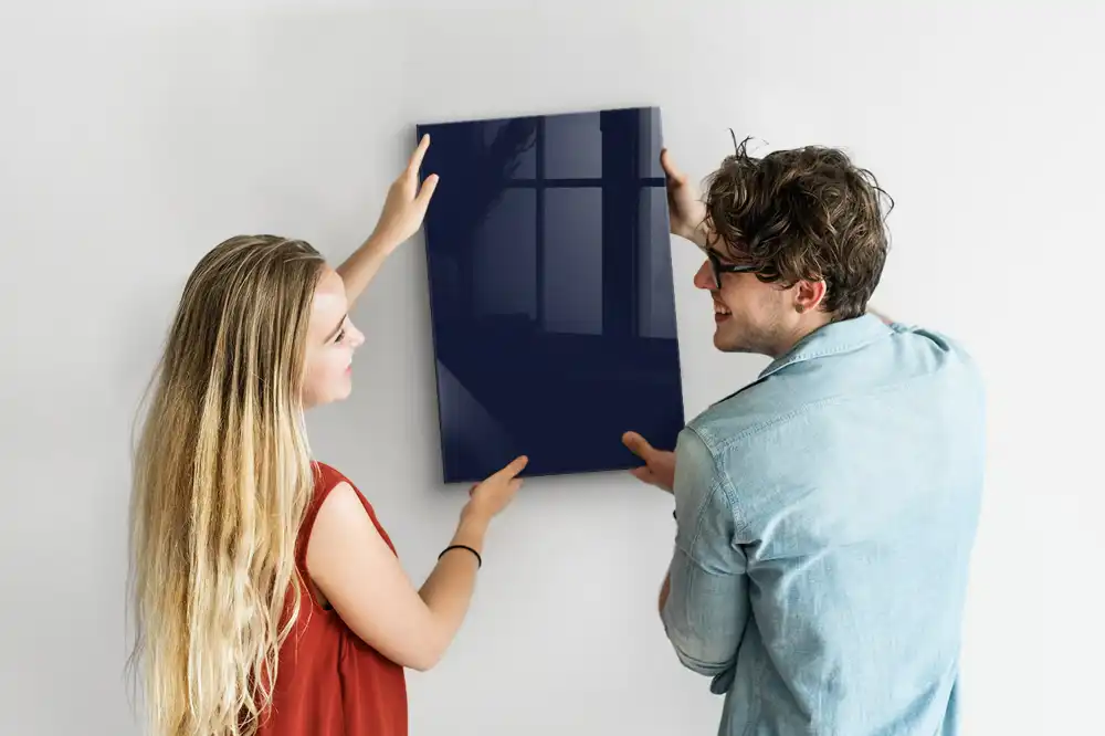 Tableau effaçable magnétique bleu marine