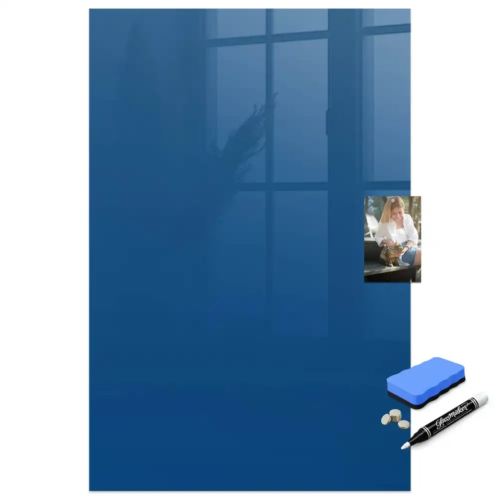 Tableau magnétique effaçable bleu