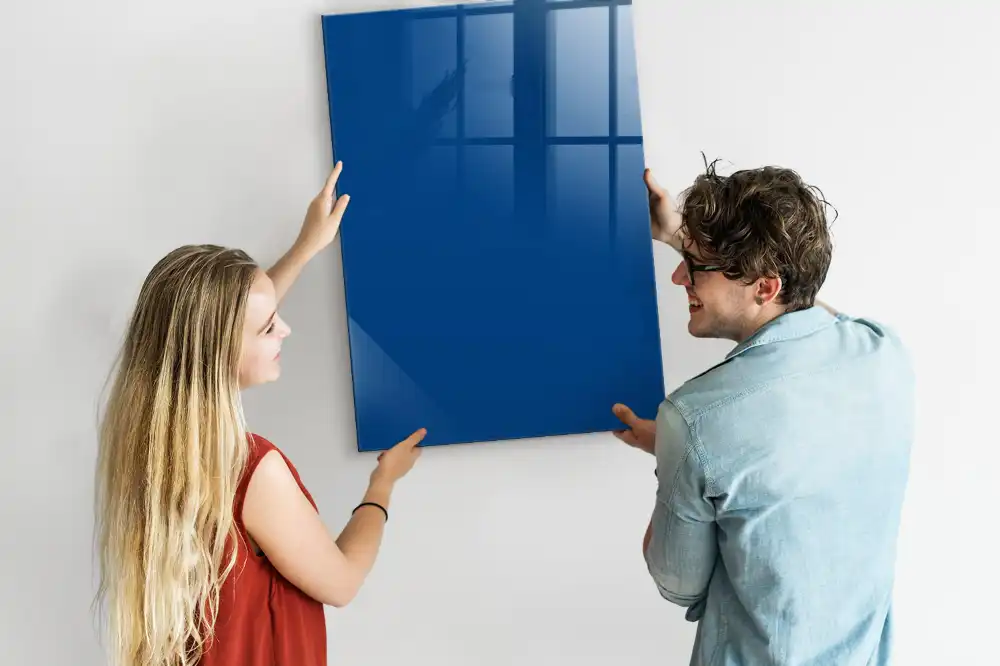 Tableau magnétique effaçable bleu