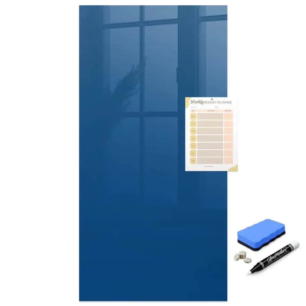 Tableau magnétique effaçable bleu