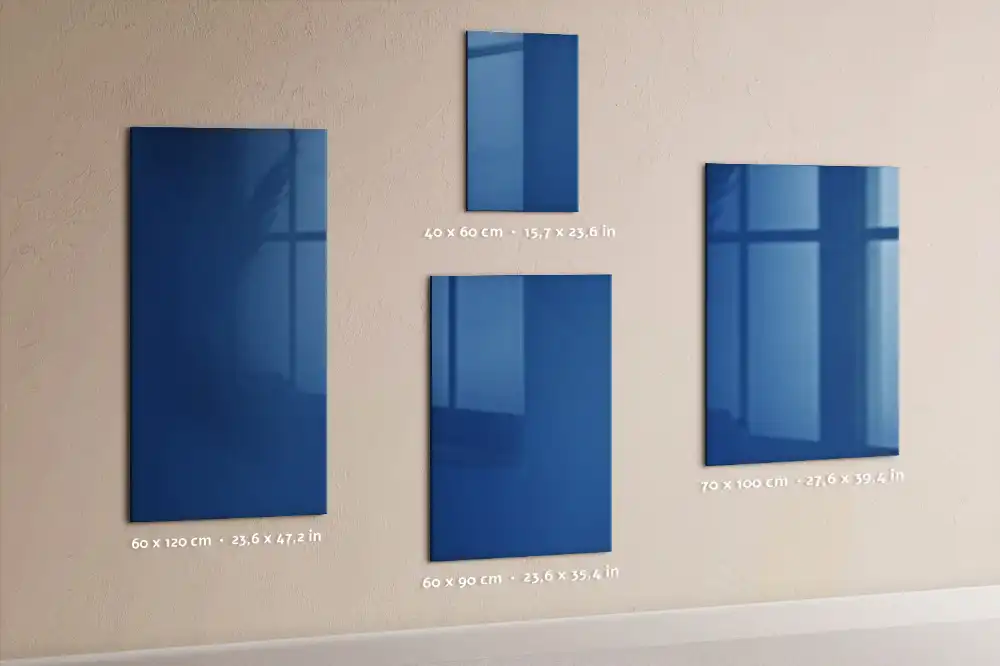 Tableau magnétique effaçable bleu