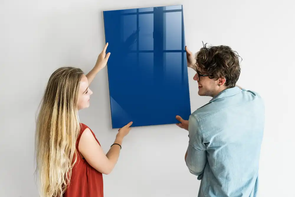 Tableau magnétique effaçable bleu
