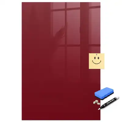 Tableau magnétique effaçable couleur bordeaux