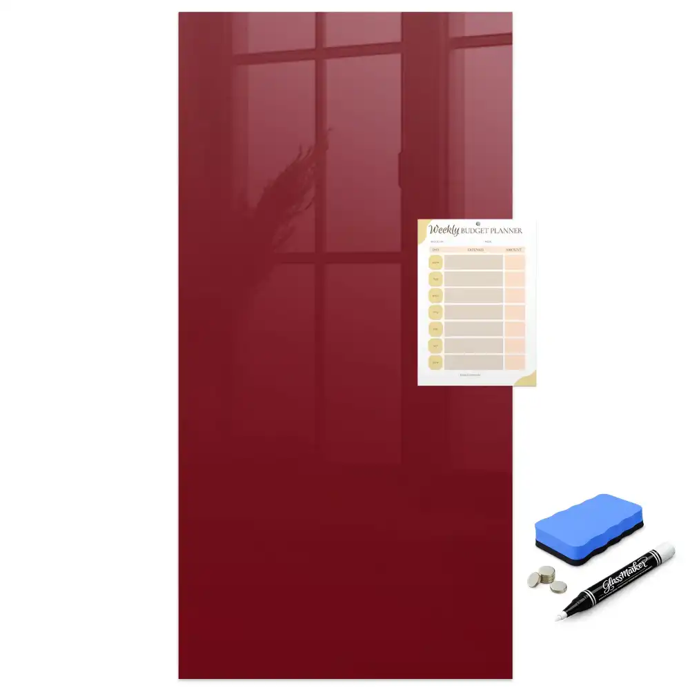 Tableau magnétique effaçable couleur bordeaux