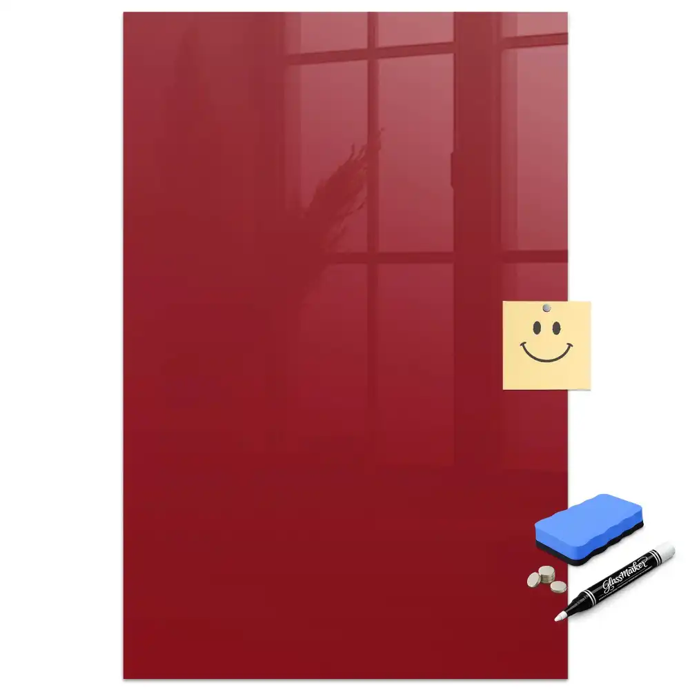 Tableau magnétique effaçable rouge