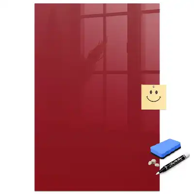 Tableau magnétique effaçable rouge