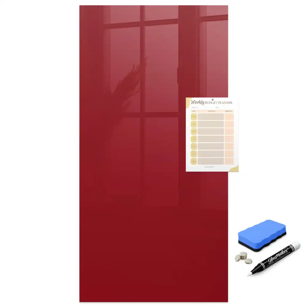 Tableau magnétique effaçable rouge