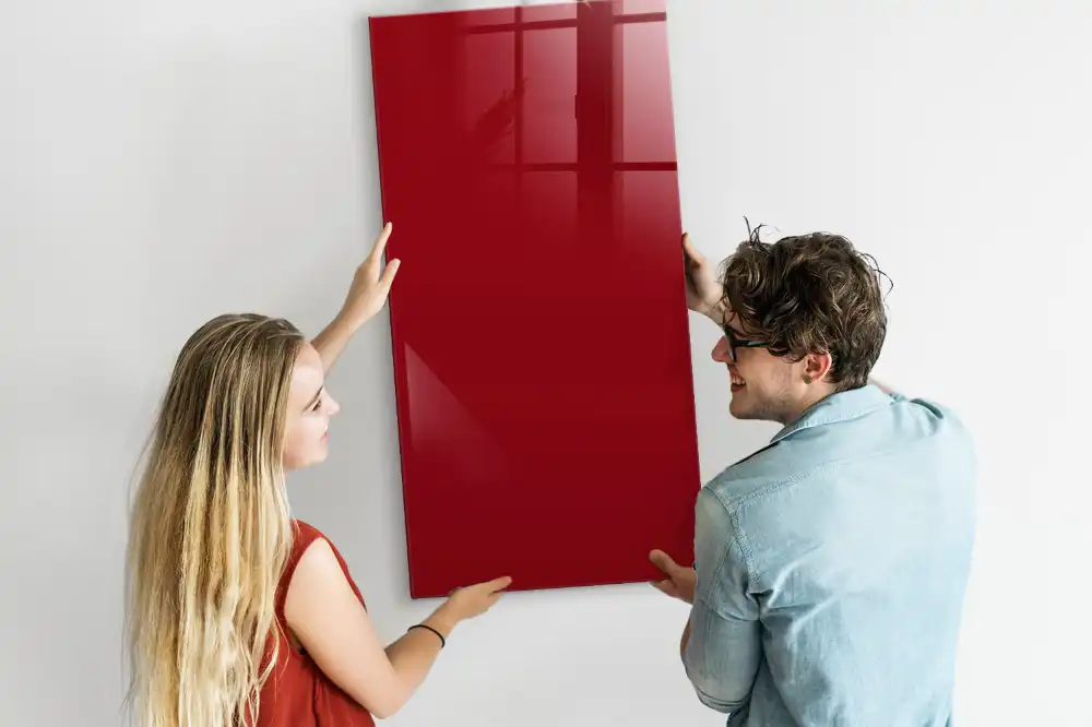 Tableau magnétique effaçable rouge