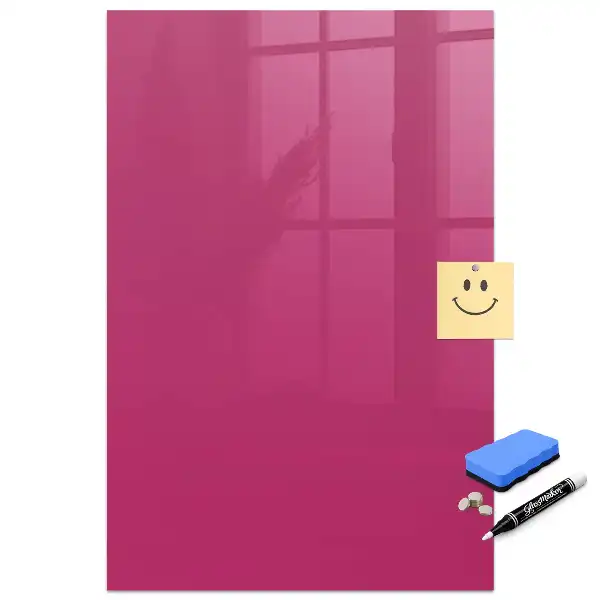 Tableau magnétique effaçable rose intense