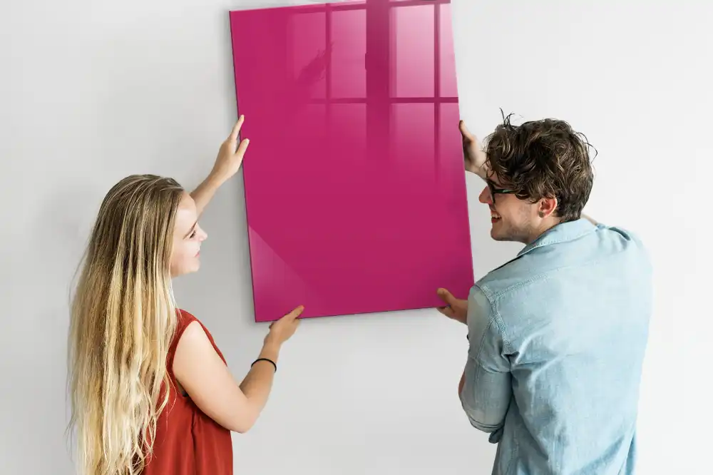 Tableau magnétique effaçable rose intense