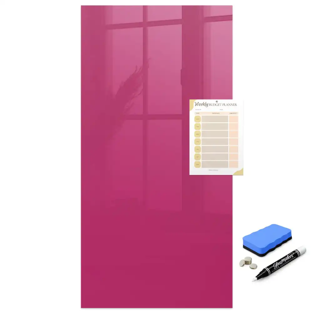 Tableau magnétique effaçable rose intense