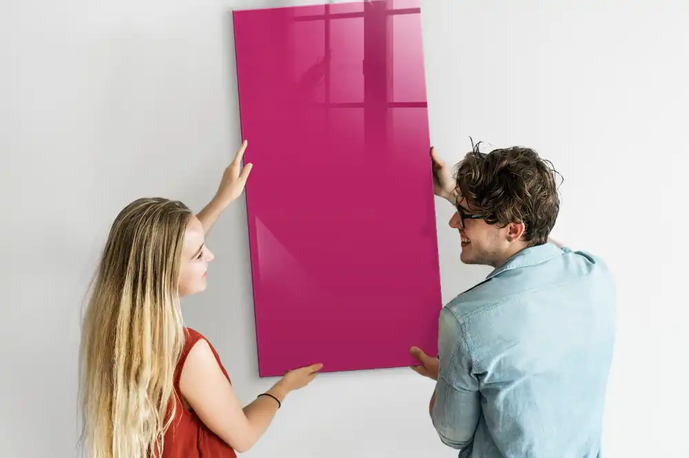 Tableau magnétique effaçable rose intense