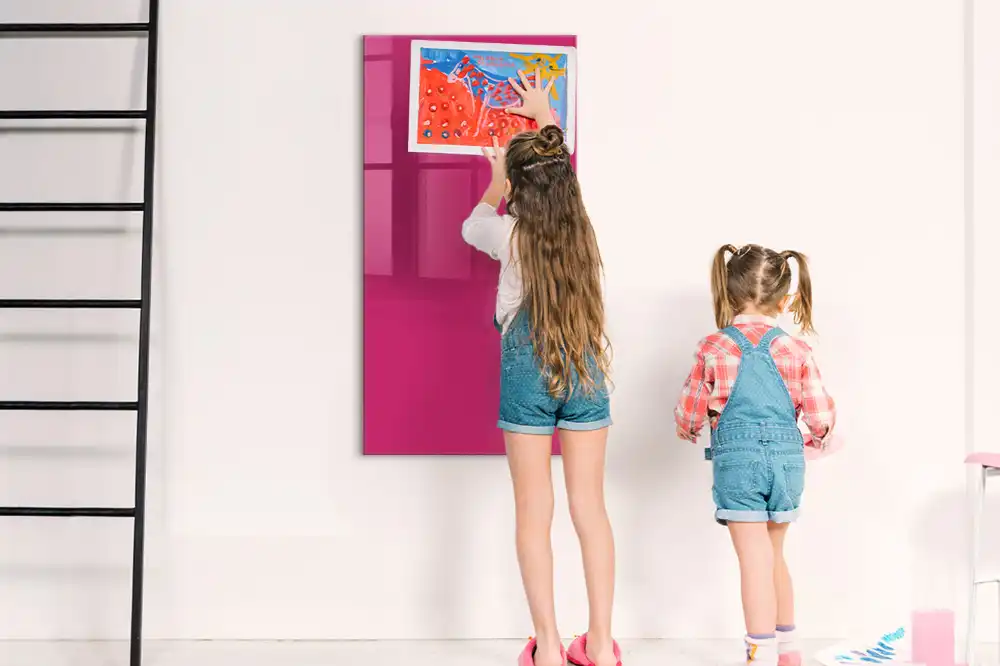Tableau magnétique effaçable rose intense