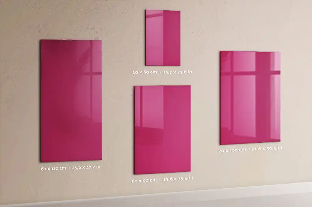 Tableau magnétique effaçable rose intense