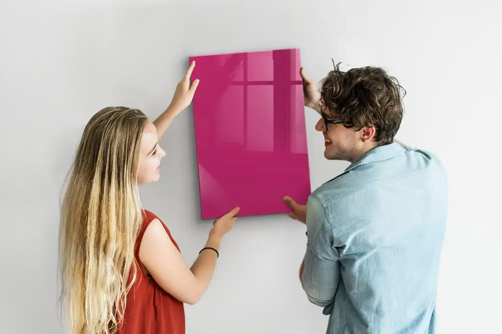 Tableau magnétique effaçable rose intense