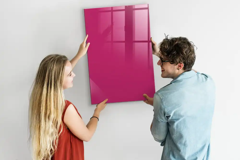 Tableau magnétique effaçable rose intense