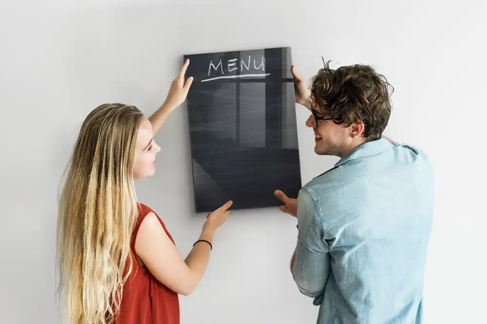 Tableau magnétique effaçable pour restaurant