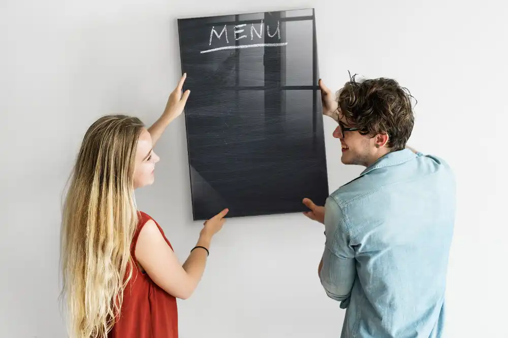 Tableau magnétique effaçable pour restaurant