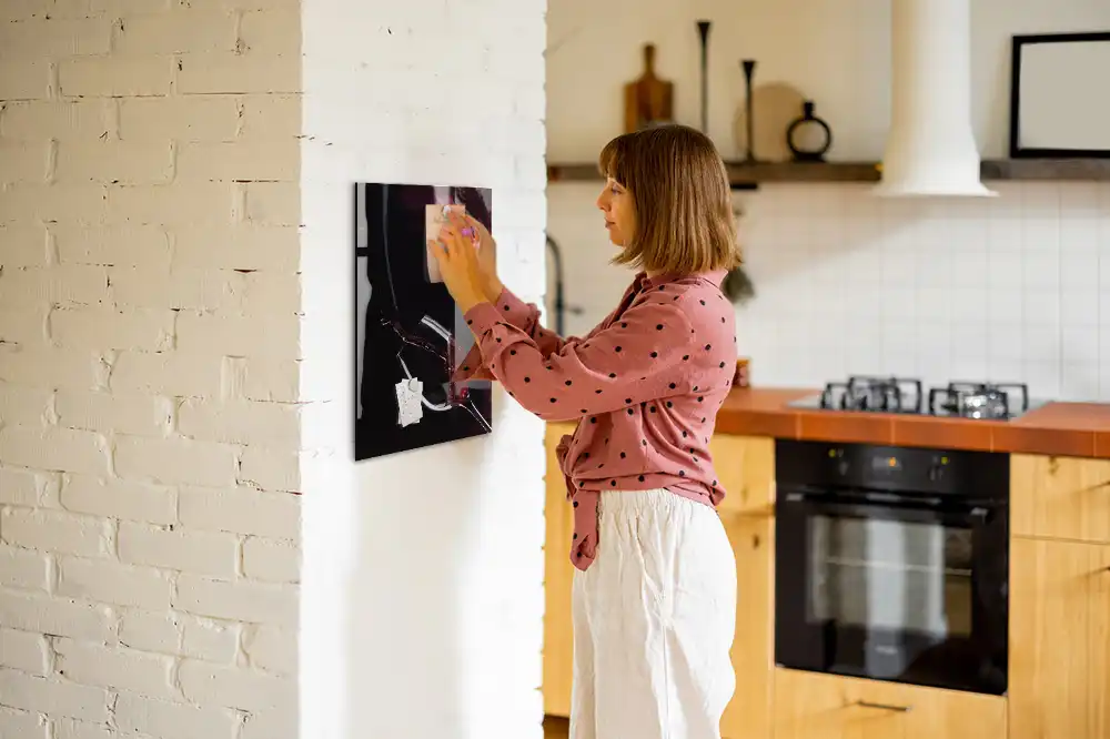 Tableau magnétique effaçable à sec motif tache de vin