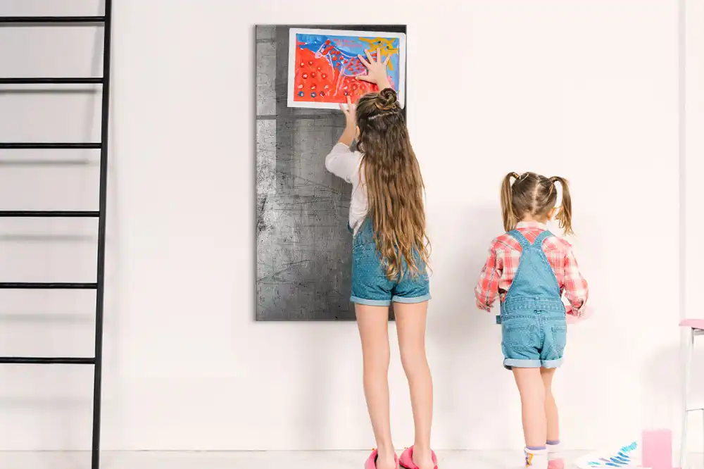 Tableau magnétique effaçable à sec en acier