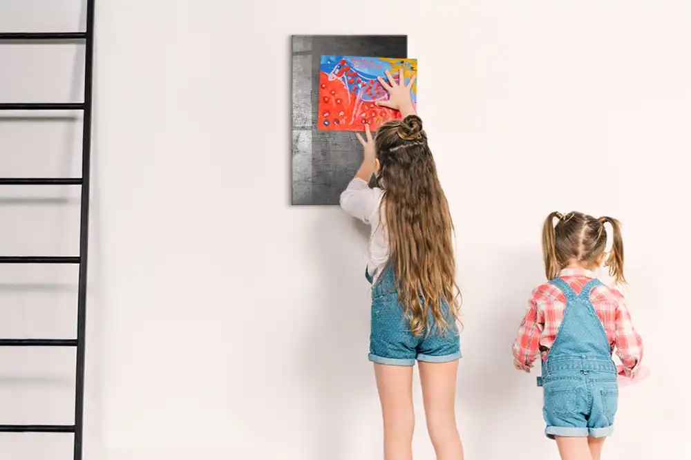 Tableau magnétique effaçable à sec en acier