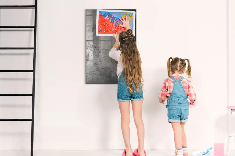 Tableau magnétique effaçable à sec en acier