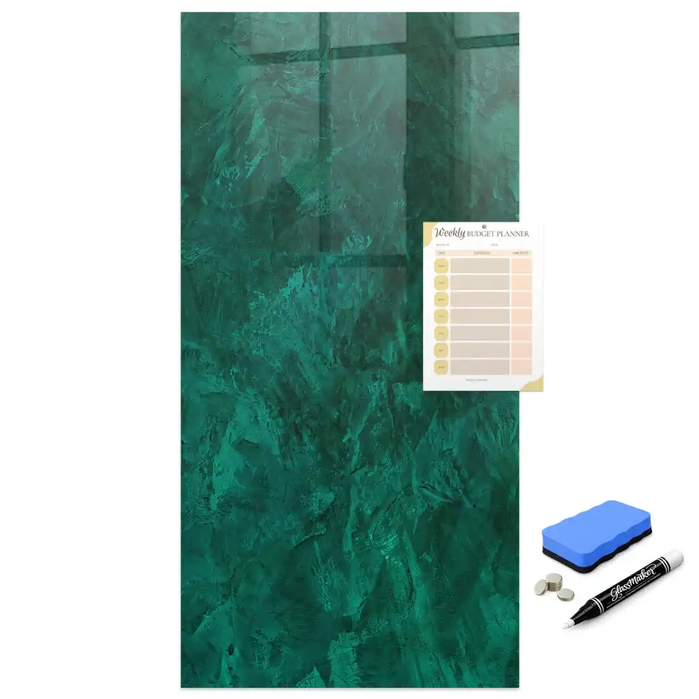 Tableau magnétique effaçable à sec surface émeraude