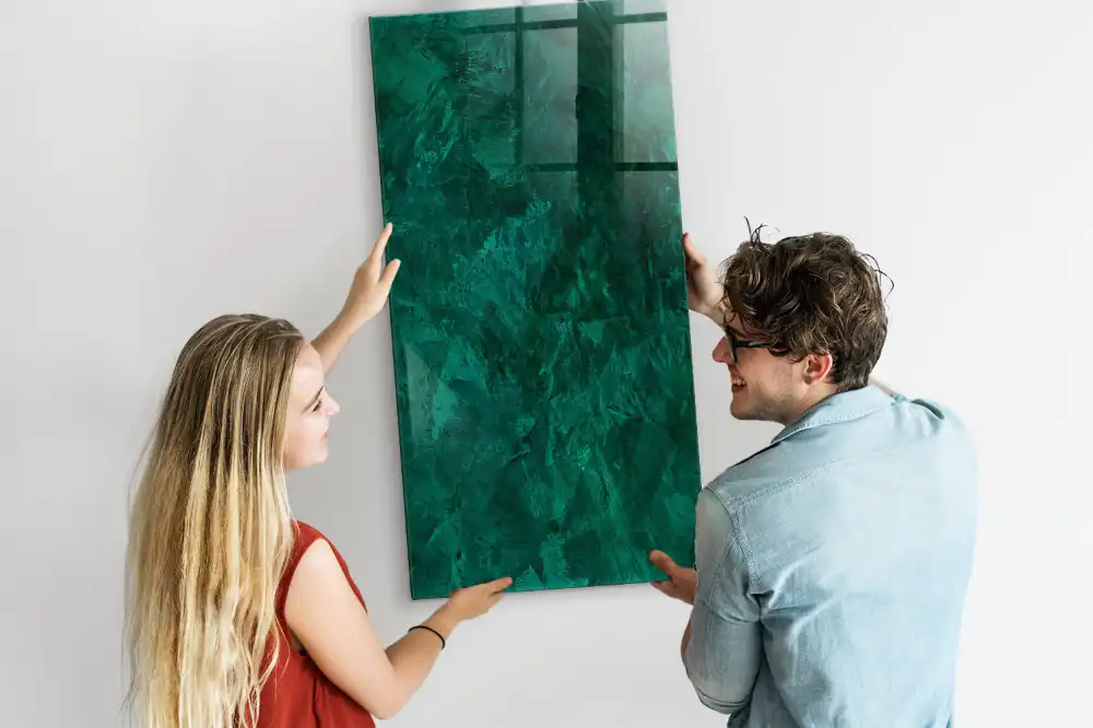 Tableau magnétique effaçable à sec surface émeraude
