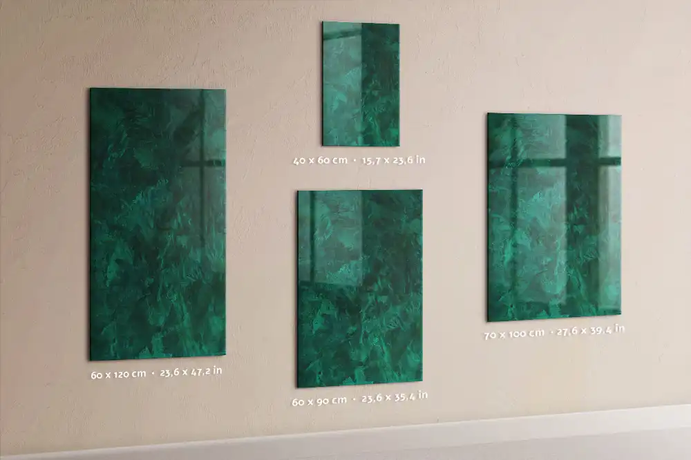 Tableau magnétique effaçable à sec surface émeraude