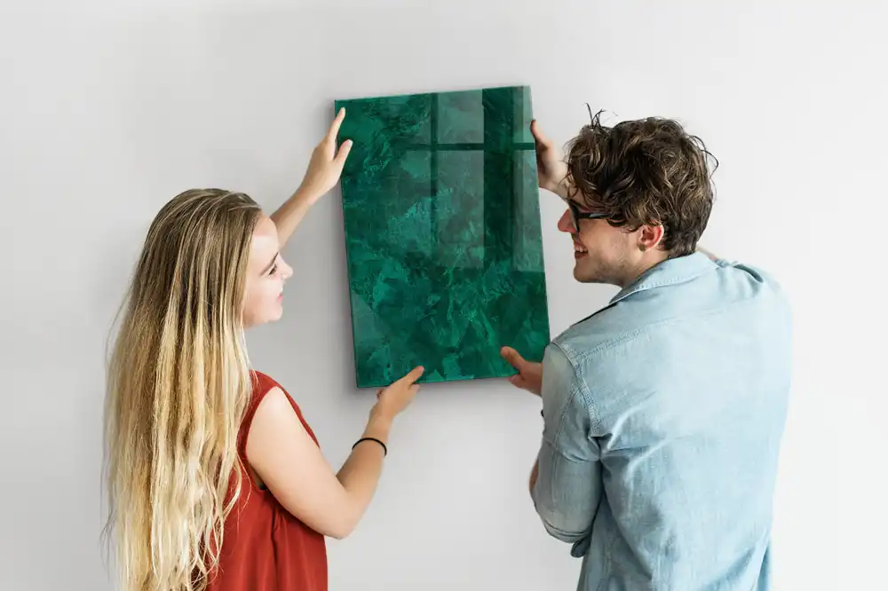Tableau magnétique effaçable à sec surface émeraude