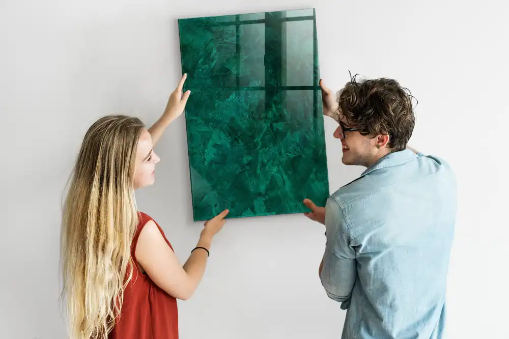Tableau magnétique effaçable à sec surface émeraude