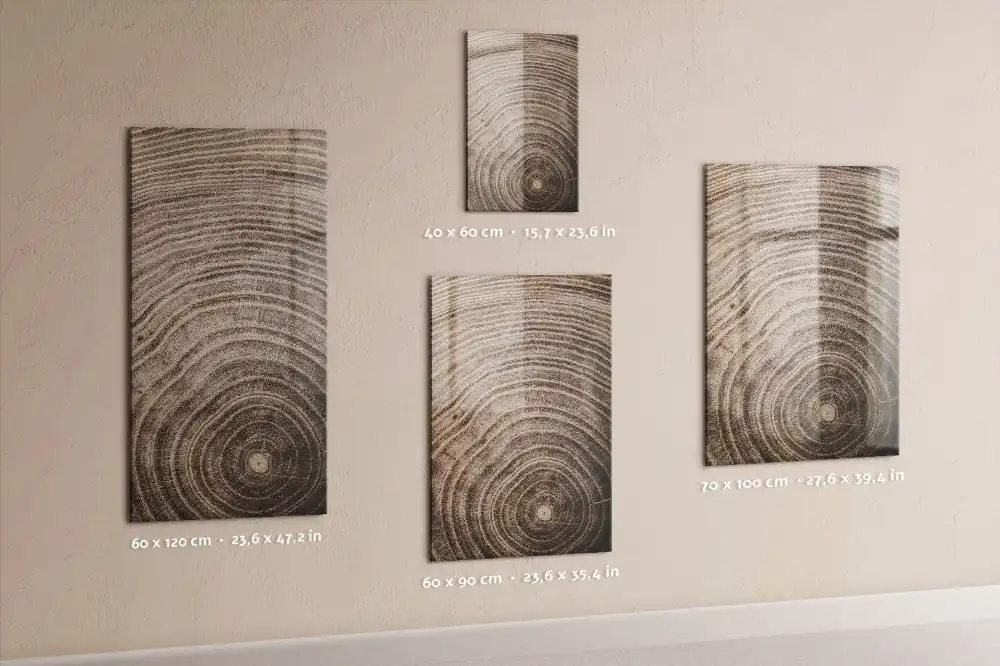 Tableau magnétique effaçable avec anneaux en bois