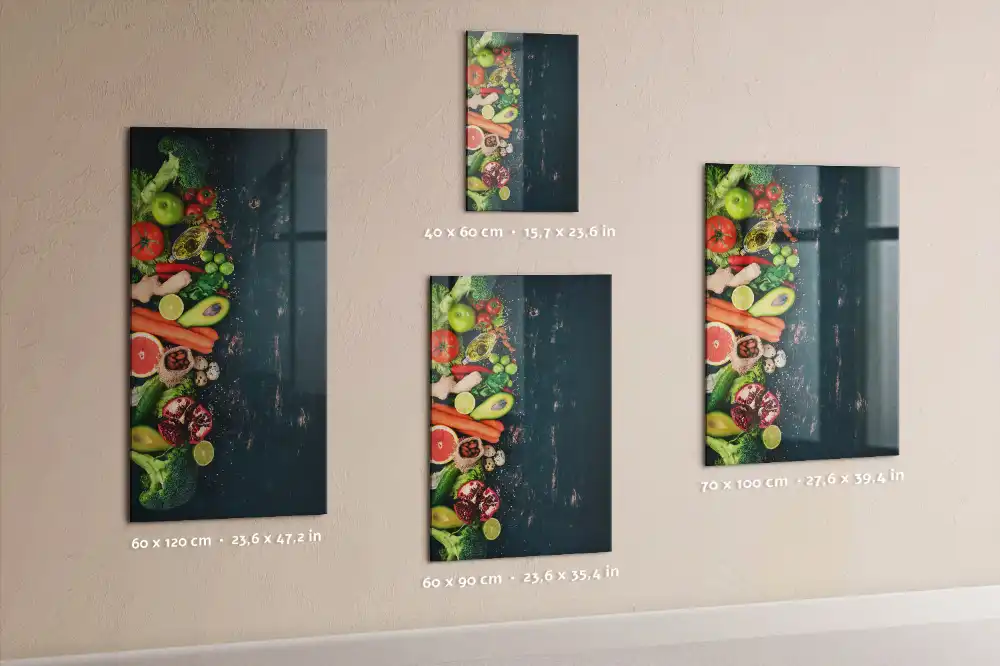 Tableau magnétique effaçable sur les aliments à base de plantes