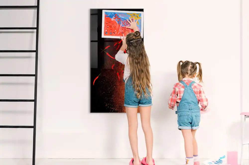 Tableau magnétique effaçable à sec piment fort