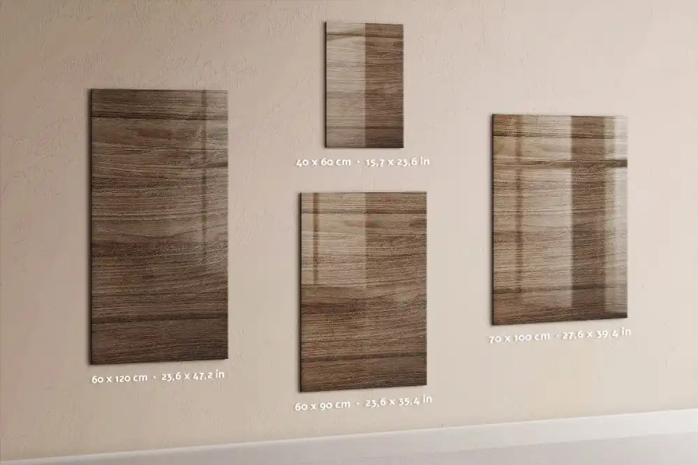 Tableau magnétique effaçable avec cadre en bois