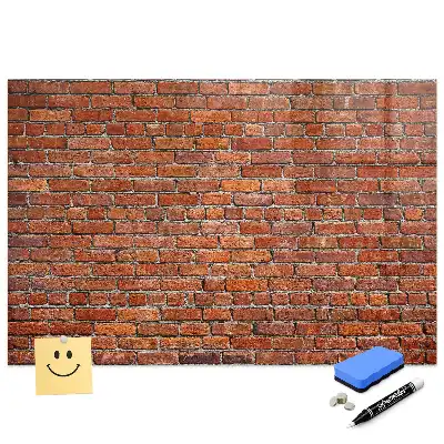 Tableau magnétique pour dessin motif mur de briques historique