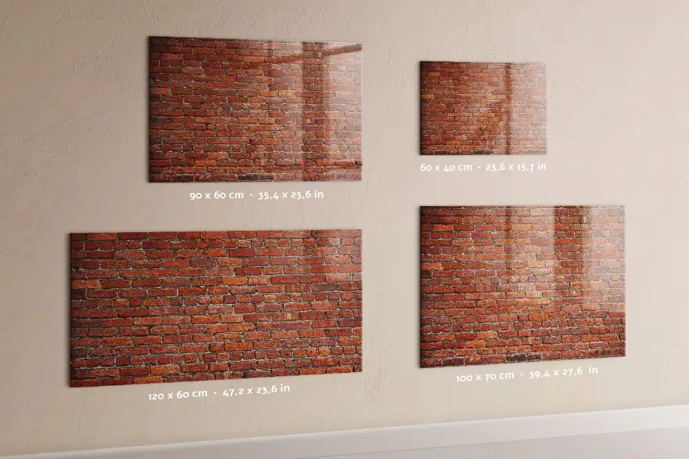 Tableau magnétique pour dessin motif mur de briques historique