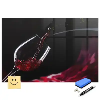 Tableau magnétique pour dessin motif verre de vin