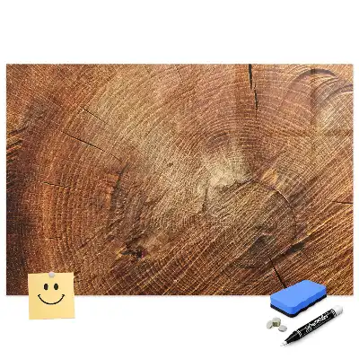 Tableau magnétique à dessiner motif tronc d'arbre ancien