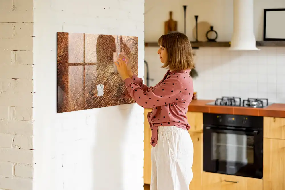 Tableau magnétique à dessiner motif tronc d'arbre ancien