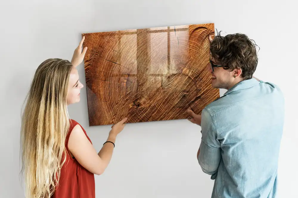 Tableau magnétique à dessiner motif tronc d'arbre ancien