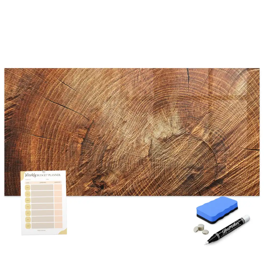 Tableau magnétique à dessiner motif tronc d'arbre ancien