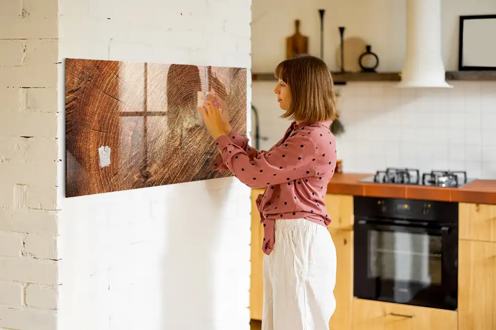 Tableau magnétique à dessiner motif tronc d'arbre ancien